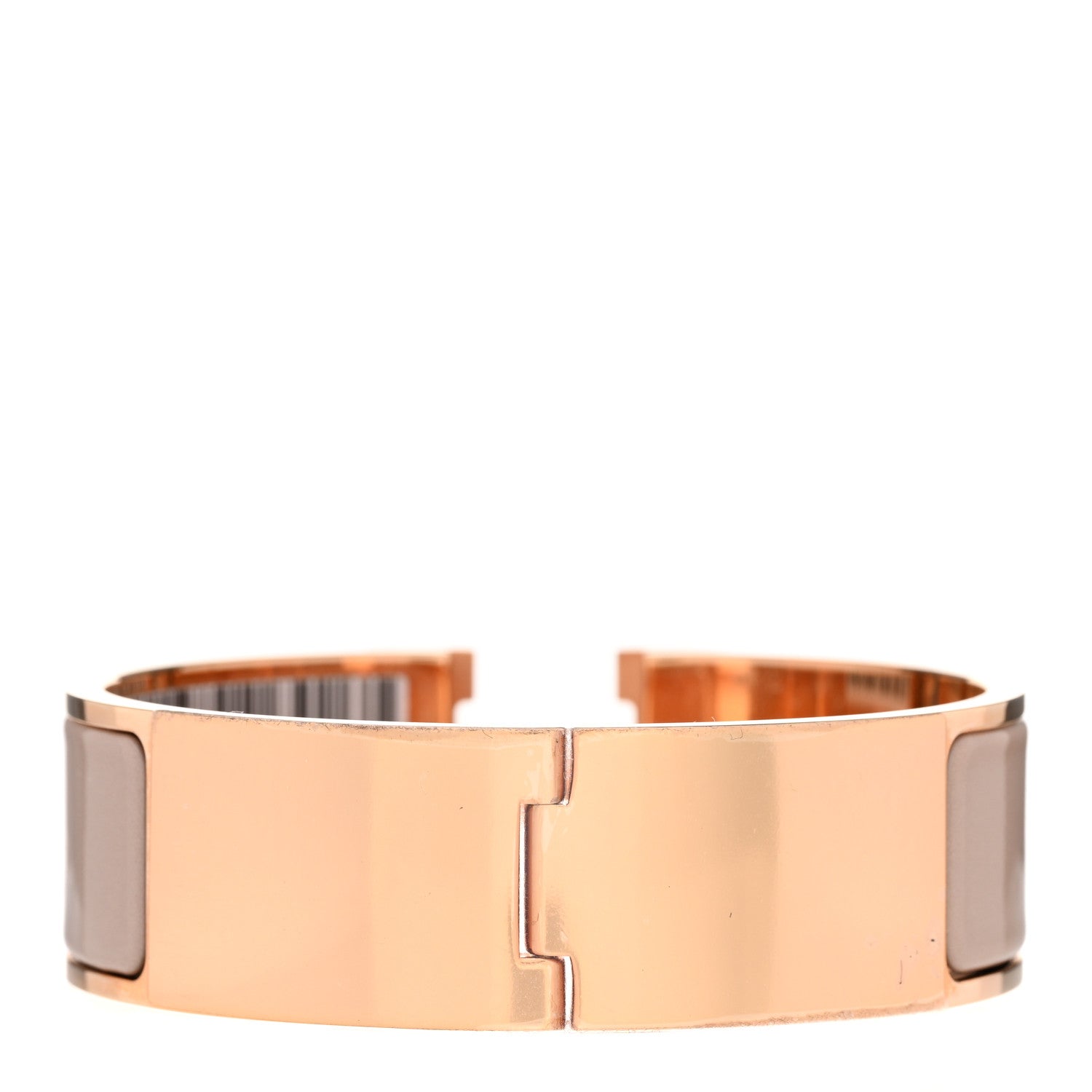 Hermes Enamel Wide Clic Clac H Bracelet GM Marron Glace 3 of 6