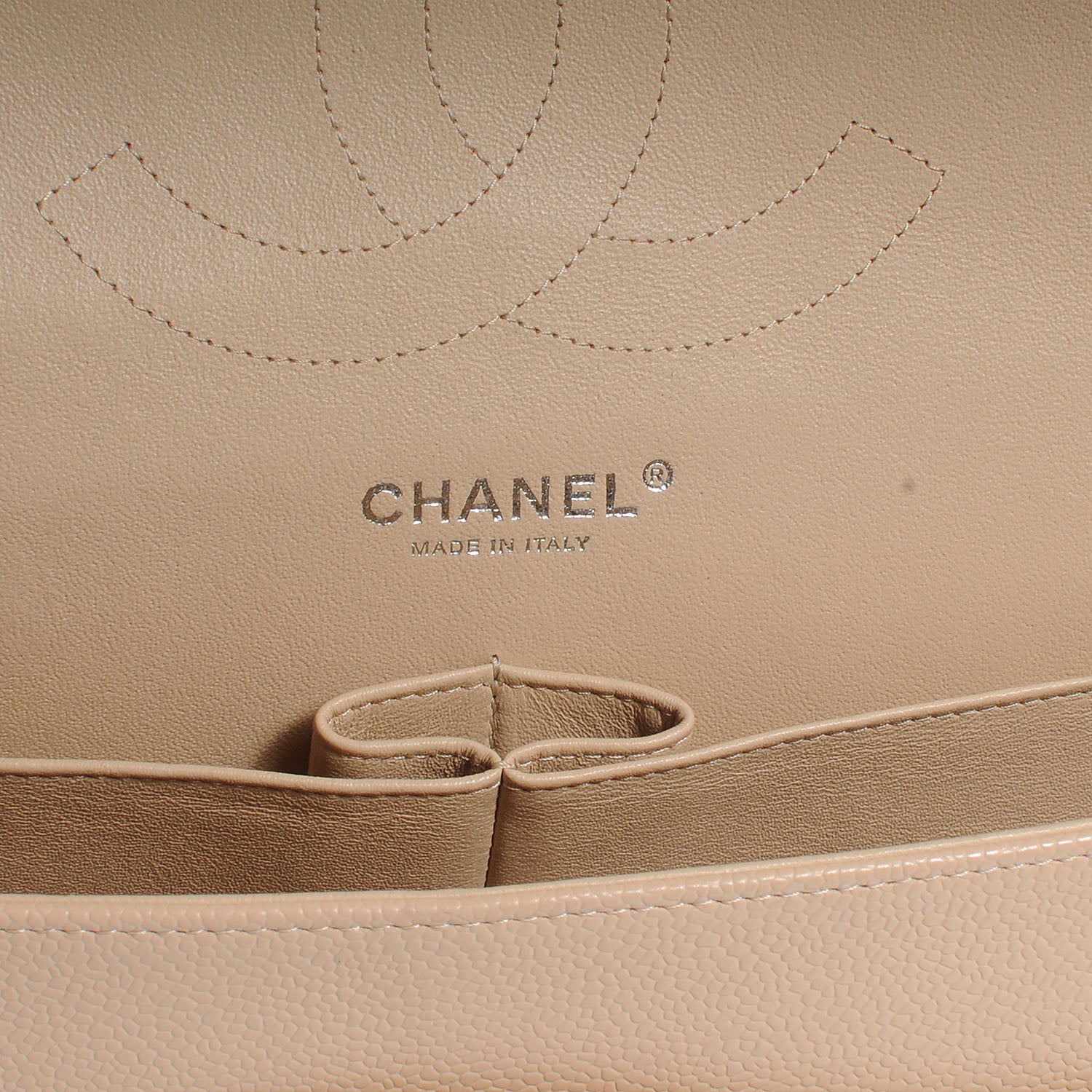 Chanel Caviar Jumbo Double Flap Beige Clair 6 of 7
