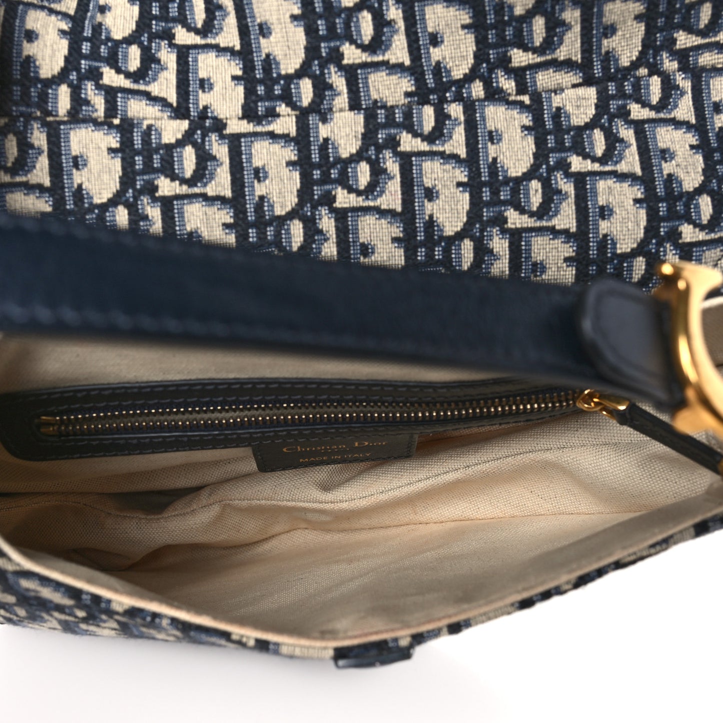 Oblique Saddle Bag Blue