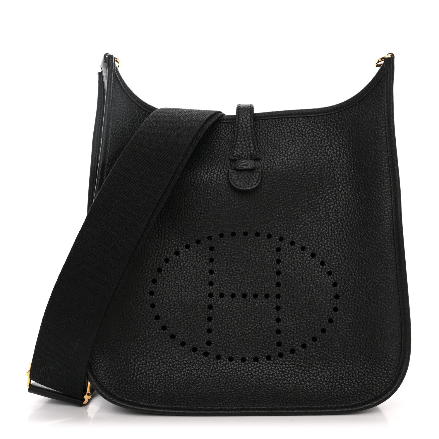 Hermes Taurillon Clemence Evelyne III PM Black 1 of 11