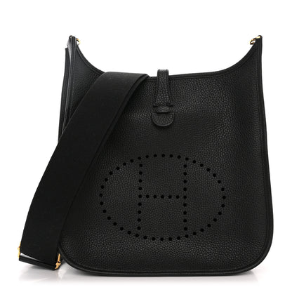 Hermes Taurillon Clemence Evelyne III PM Black 1 of 11