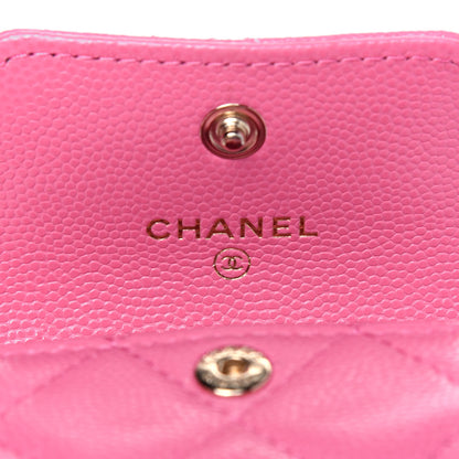 Chanel Caviar Quilted Crystal CC Airpods Pro Case Pink 7 of 10