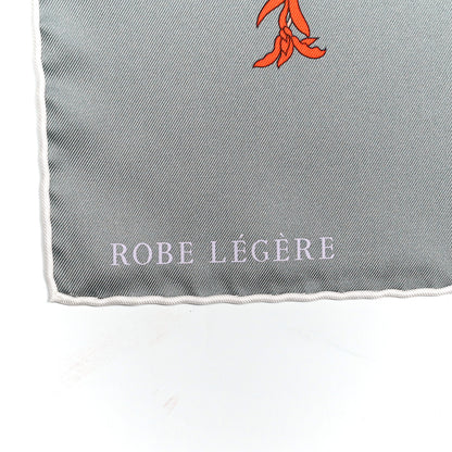 Hermes Silk Robe Legere Scarf 90 Gris Corail Rose Pourpre 2 of 5