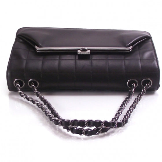Chanel Lambskin Quilted Kiss Lock Flap 5 of 10
