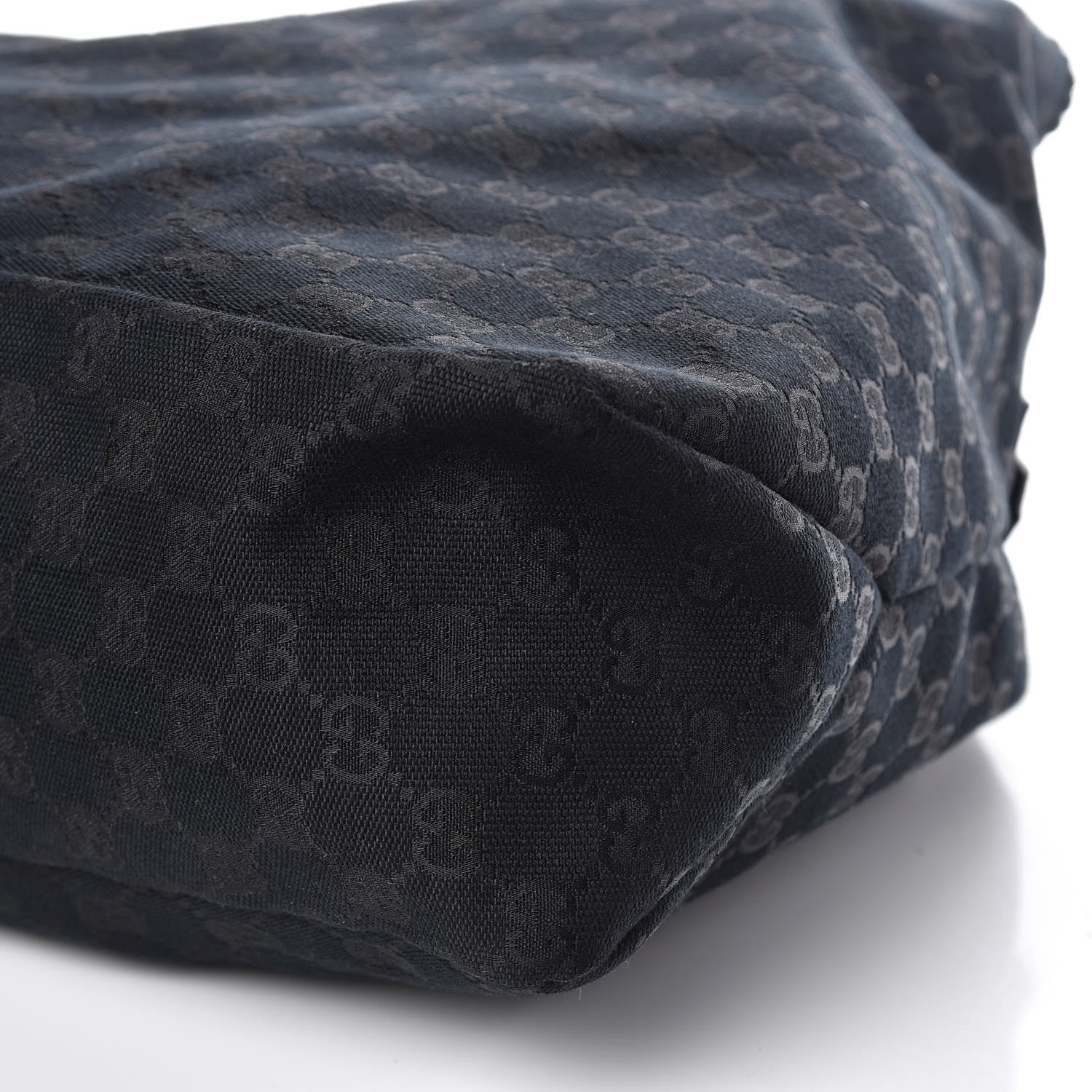 Gucci Monogram Large Horsebit Chain Hobo Black 9 of 9