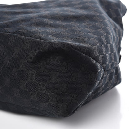 Gucci Monogram Large Horsebit Chain Hobo Black 9 of 9