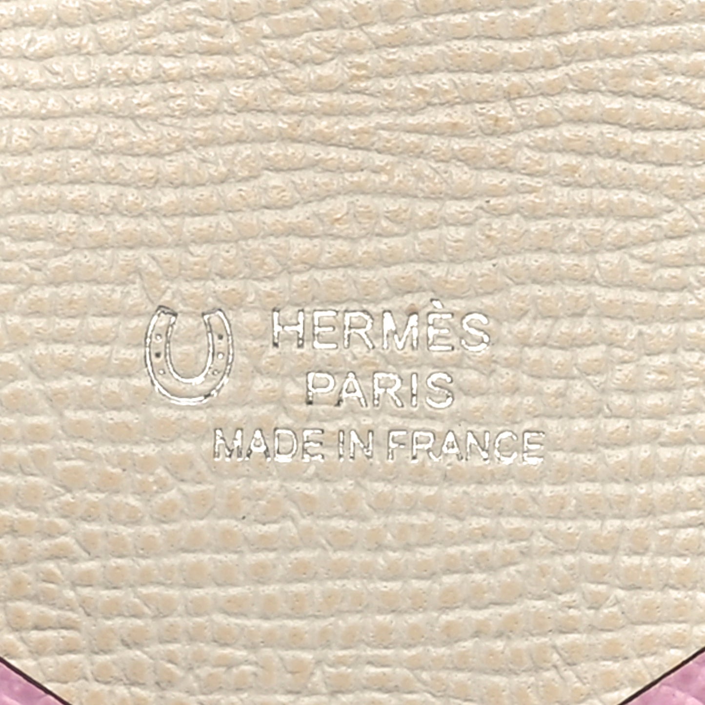 Epsom Horseshoe Calvi Card Case Mauve Sylvestre Craie