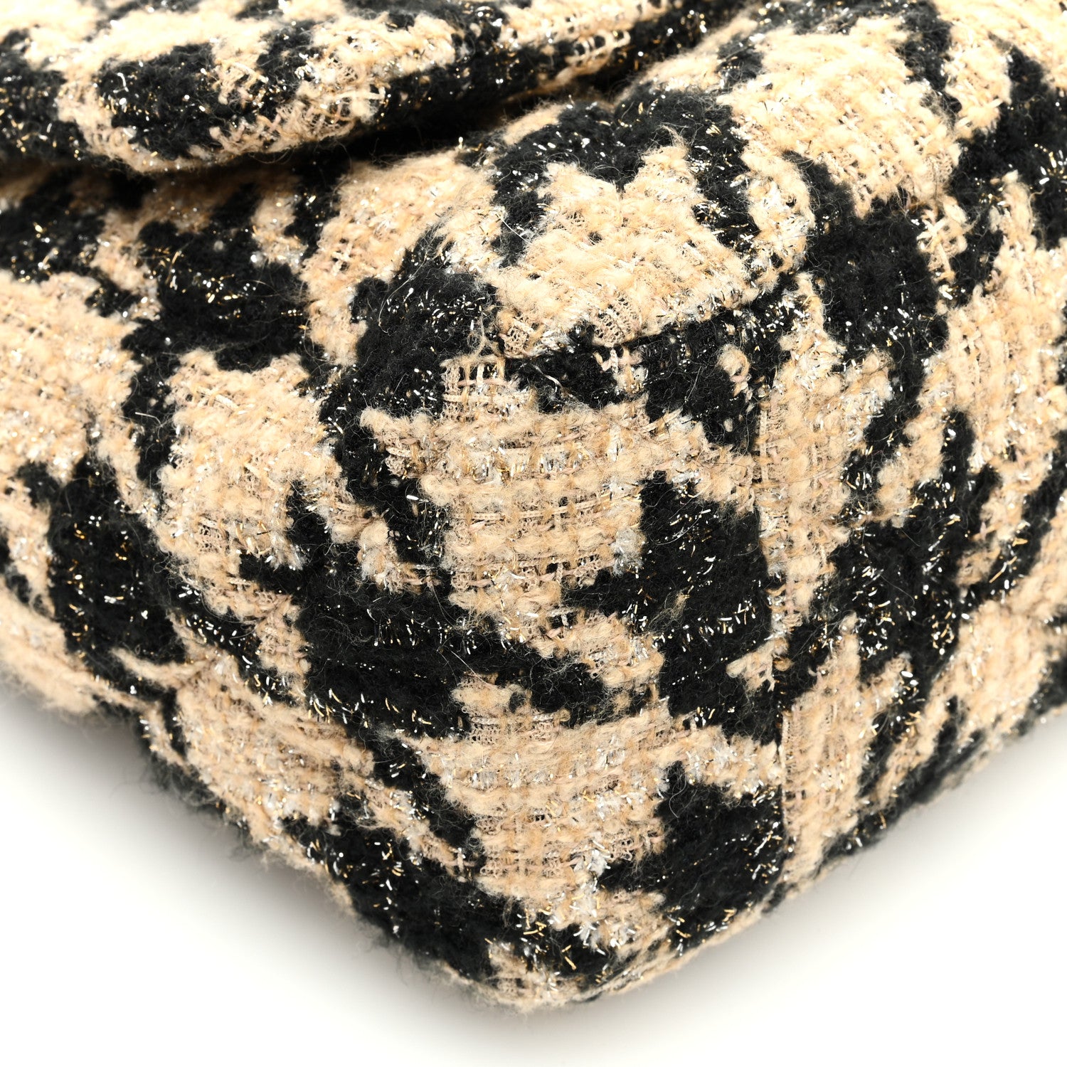Chanel Tweed Maxi Chanel 19 Flap Beige Black 9 of 10