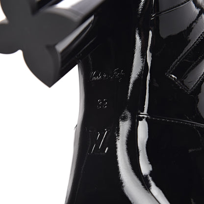 Louis Vuitton Patent Silhouette Ankle Boots 39 Black 6 of 7