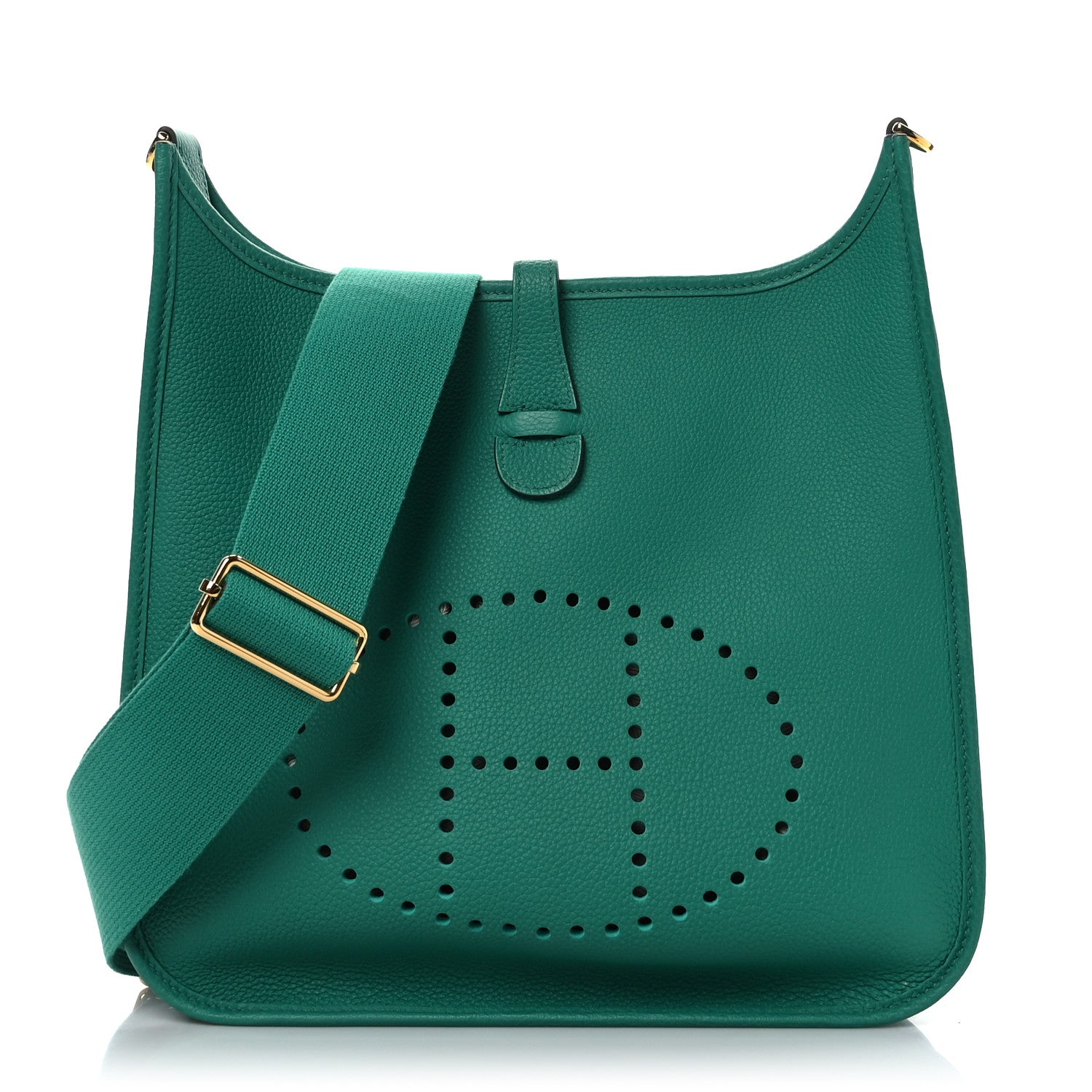 Hermes Taurillon Clemence Evelyne III PM Vert Jade 1 of 9