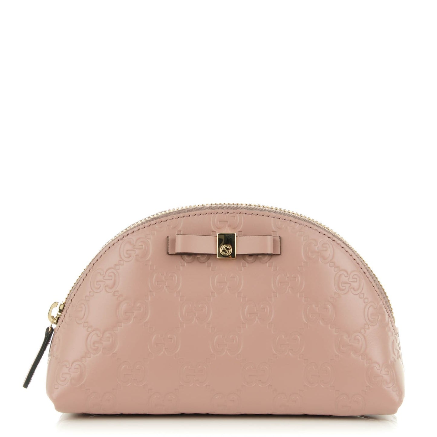 Guccissima Bow Cosmetic Case Light Pink