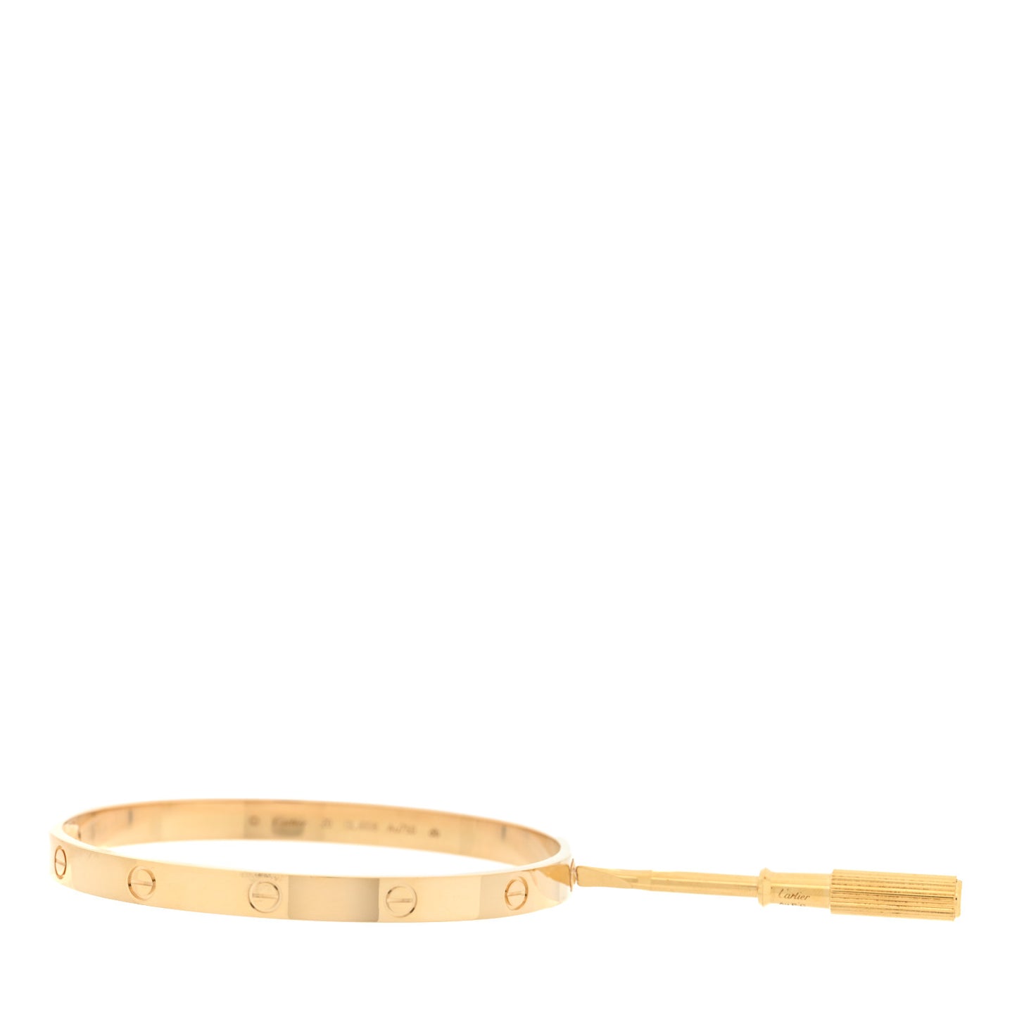 18K Yellow Gold LOVE Bracelet 20