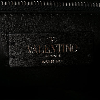 Valentino Garavani Nappa Monochrome Medium Roman Stud Shoulder Bag Black 7 of 10
