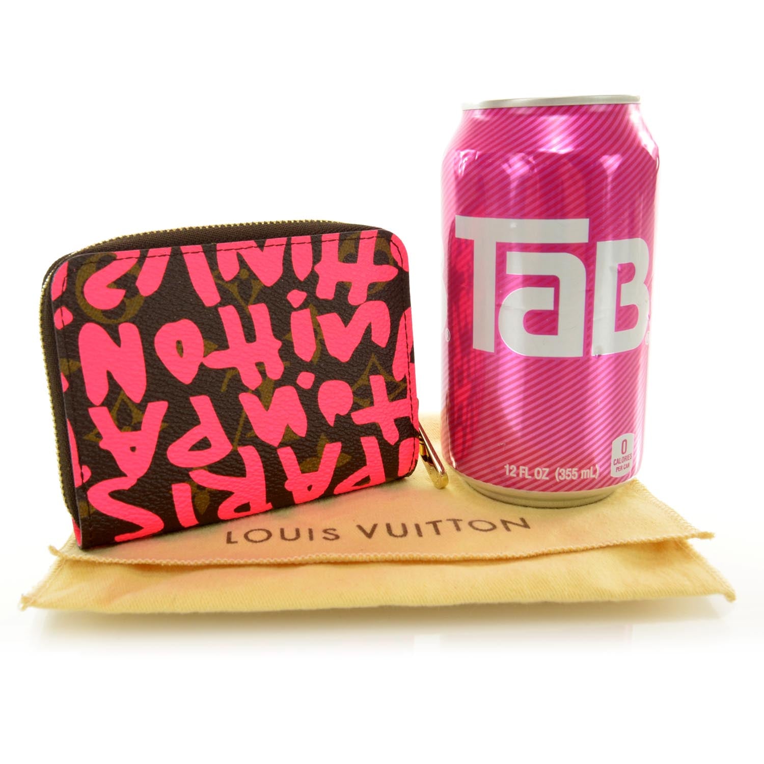 Louis Vuitton Monogram Graffiti Zippy Coin Purse Fuchsia 2 of 7