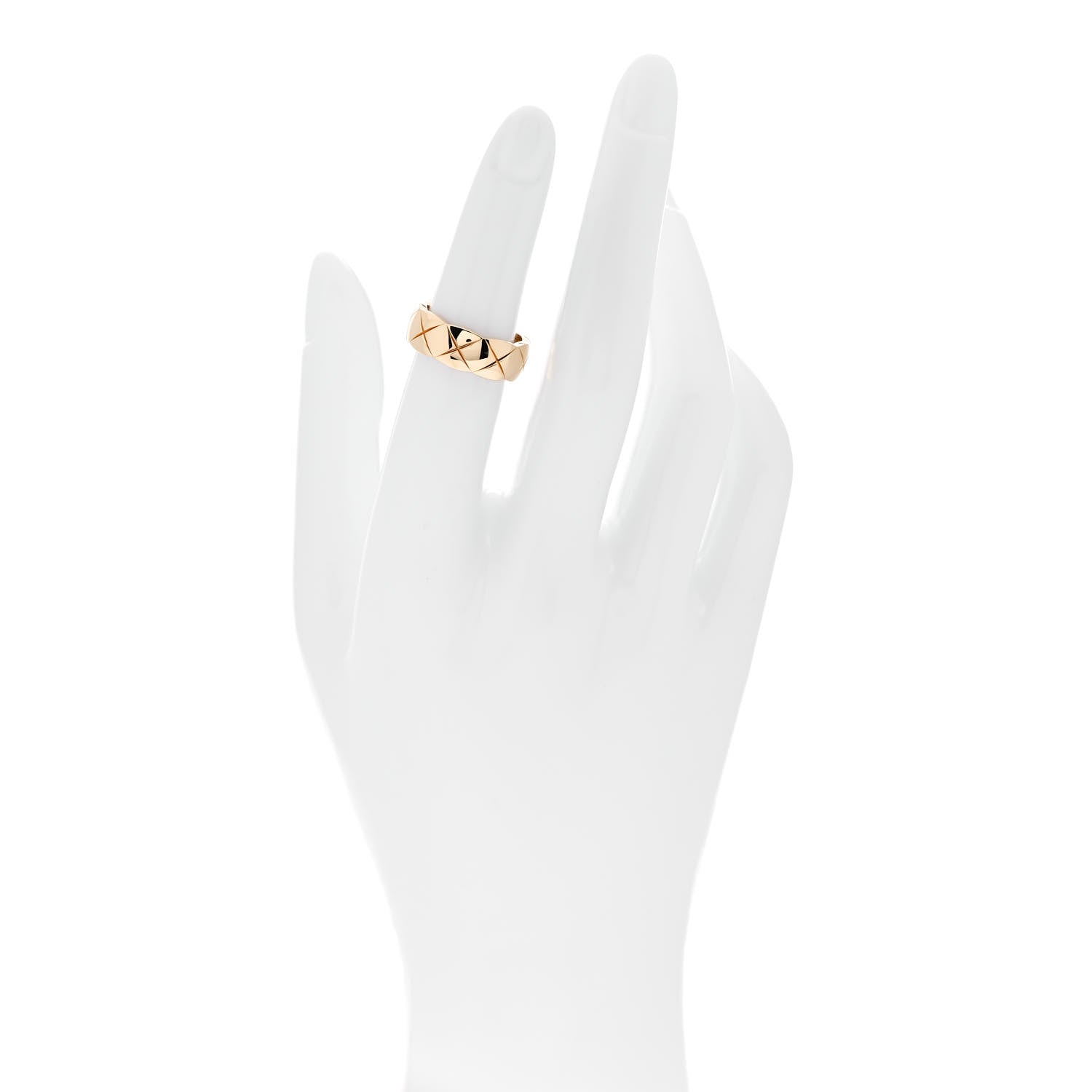 Chanel 18K Yellow Gold Small Coco Crush Ring 50 5.5 2 of 6