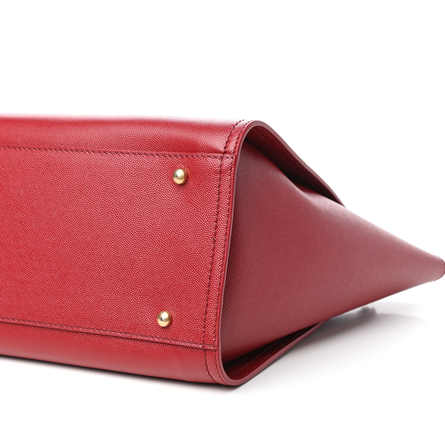 Chanel Caviar Small Studded Deauville Tote Red 9 of 10