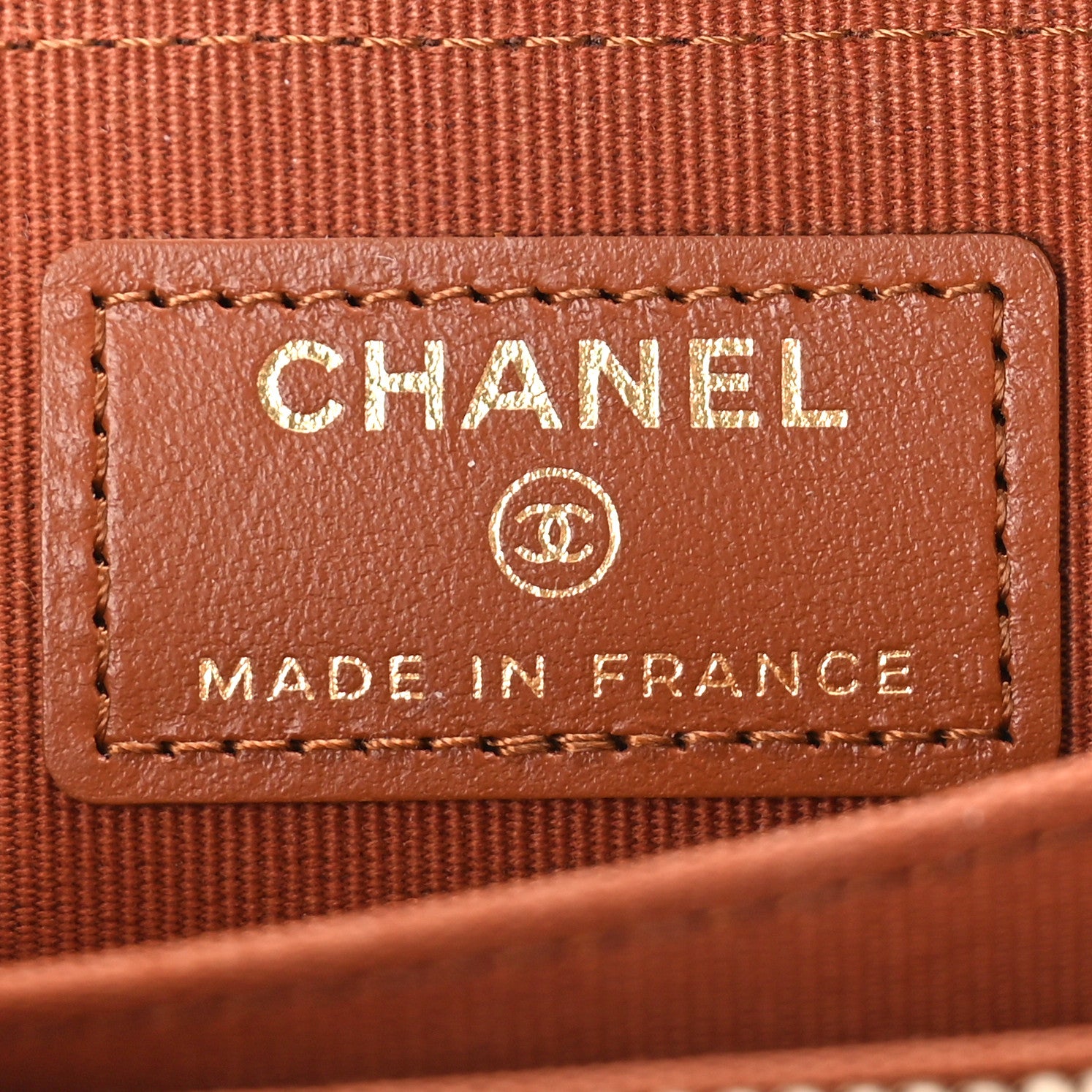 Chanel Caviar Quilted Zip Around Coin Purse Wallet Light Brown 6 of 9