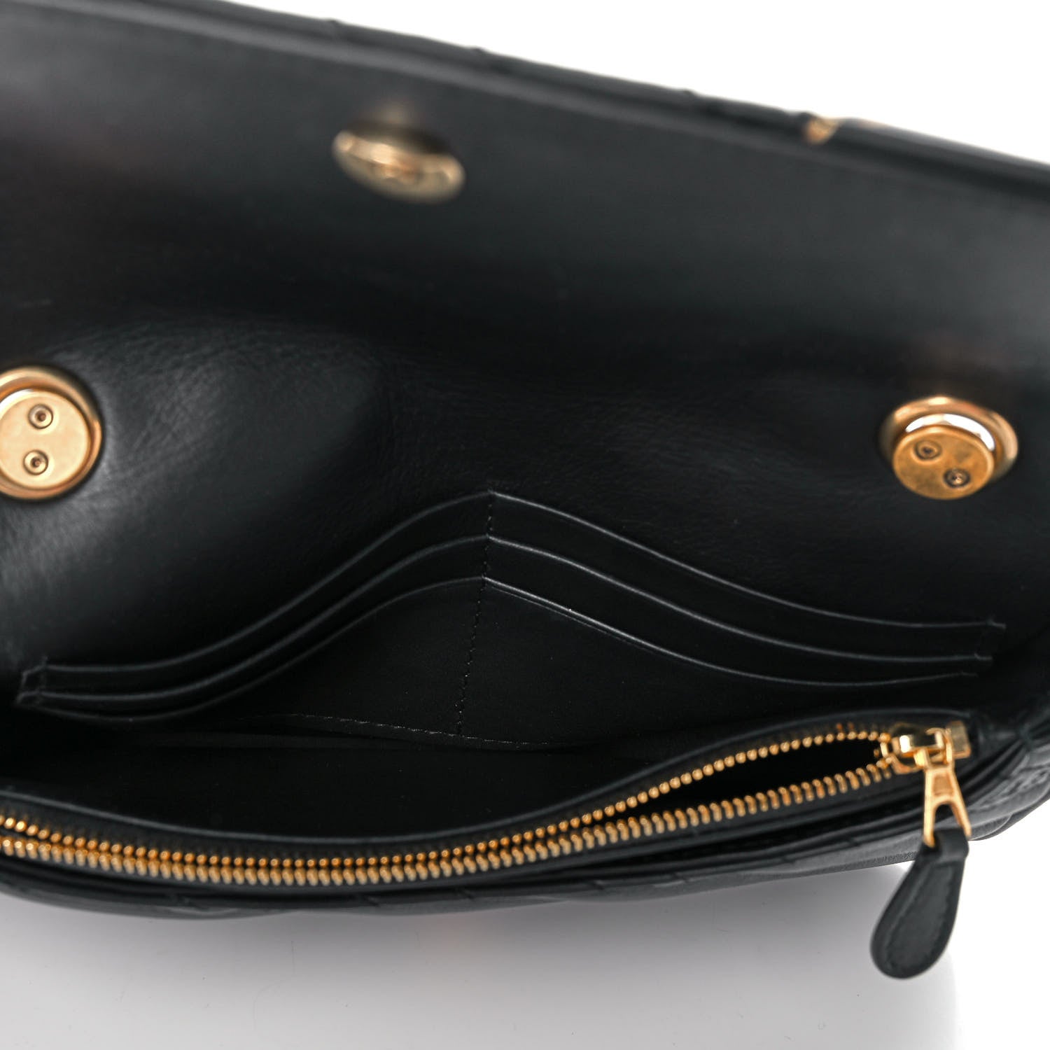 Balenciaga Calfskin Logo Embroidered Shoulder Bag Black 5 of 9