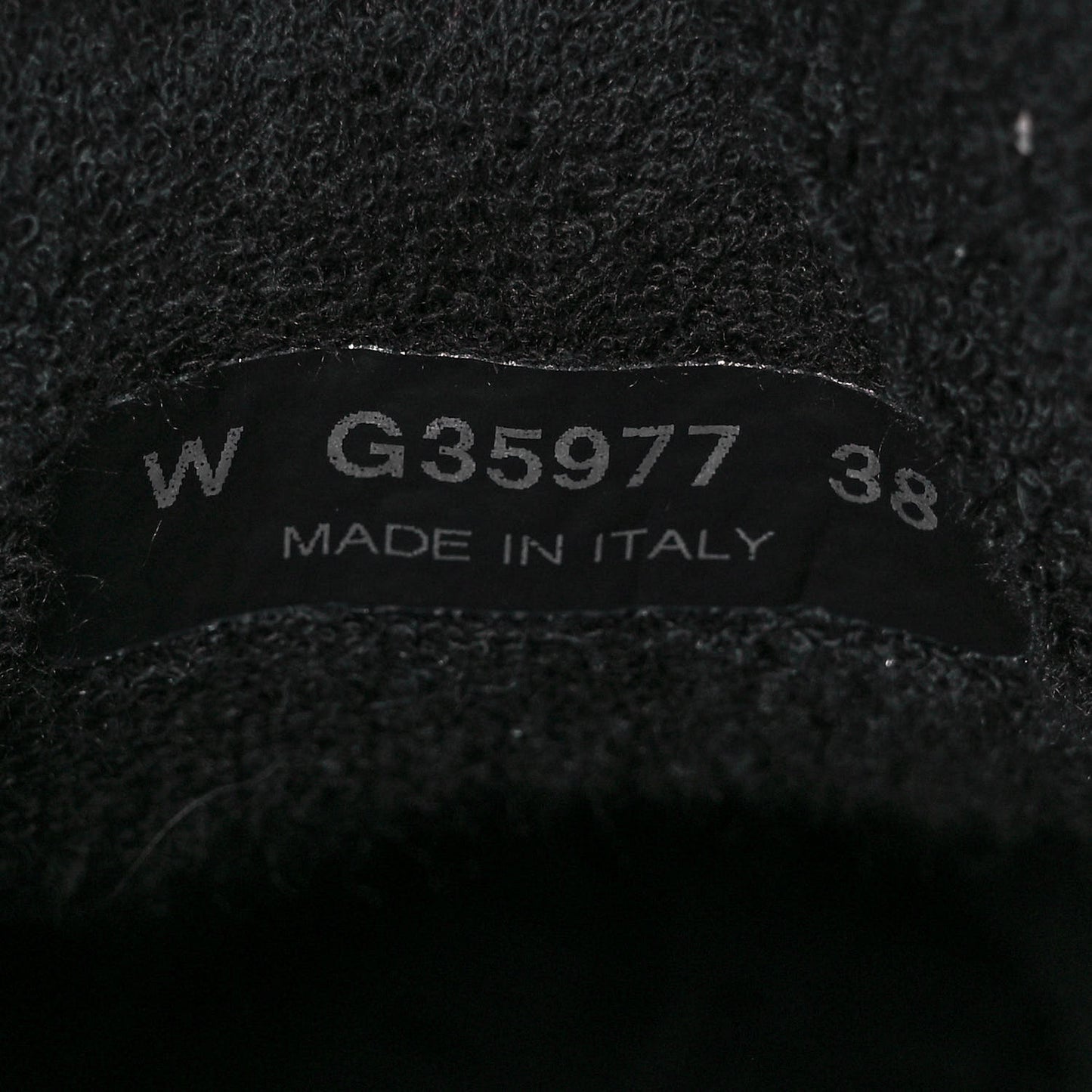 Fabric Calfskin Suede CC Sneakers 38 Black