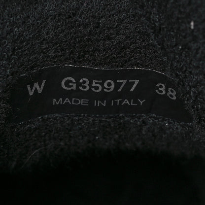 Chanel Fabric Calfskin Suede CC Sneakers 38 Black 8 of 9