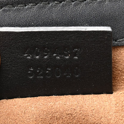Gucci GG Supreme Monogram Calfskin Small Padlock Shoulder Bag Beige Black Cuir 7 of 18