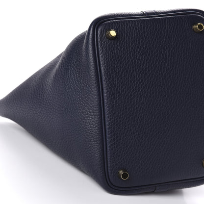 Hermes Taurillon Clemence Picotin Lock 18 PM Bleu Nuit 6 of 10
