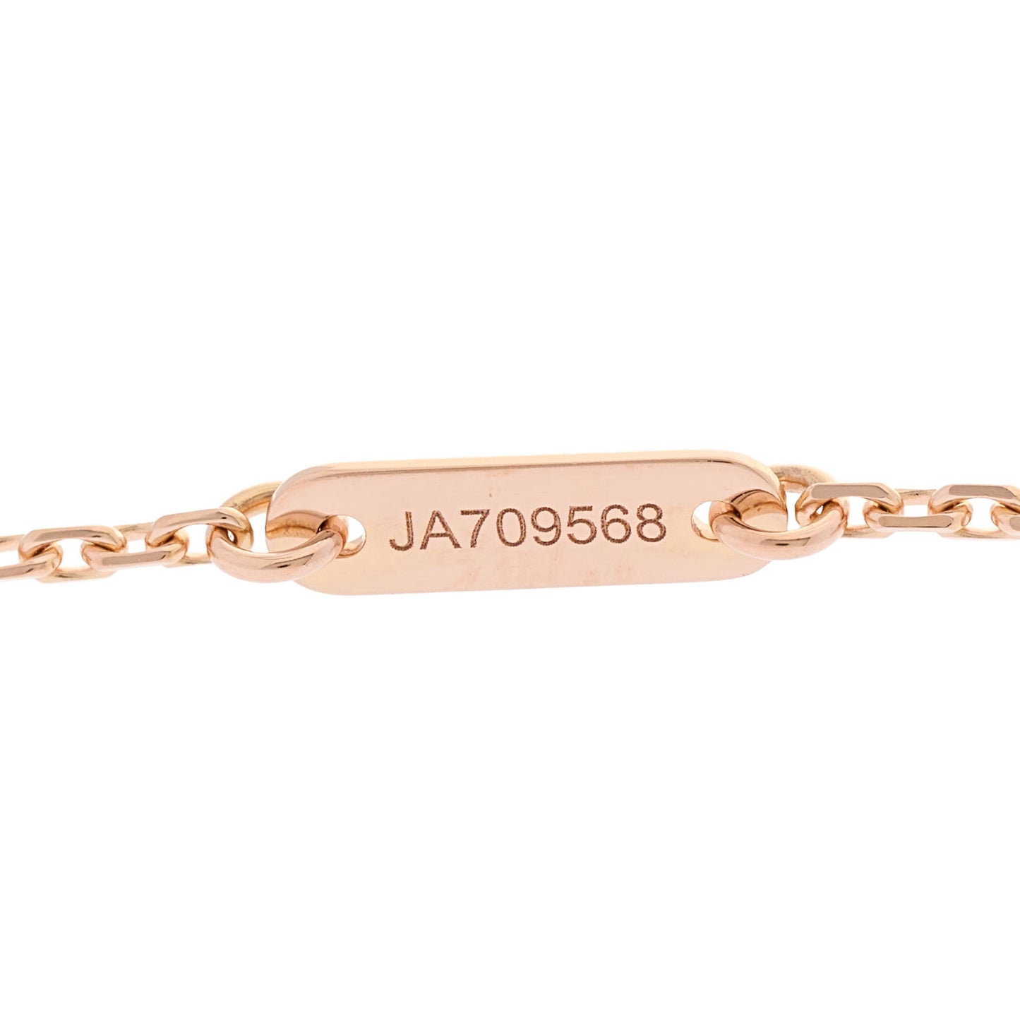 18k Rose Gold Carnelian Sweet Alhambra Heart Pendant Necklace