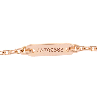 Van Cleef & Arpels 18k Rose Gold Carnelian Sweet Alhambra Heart Pendant Necklace 5 of 6