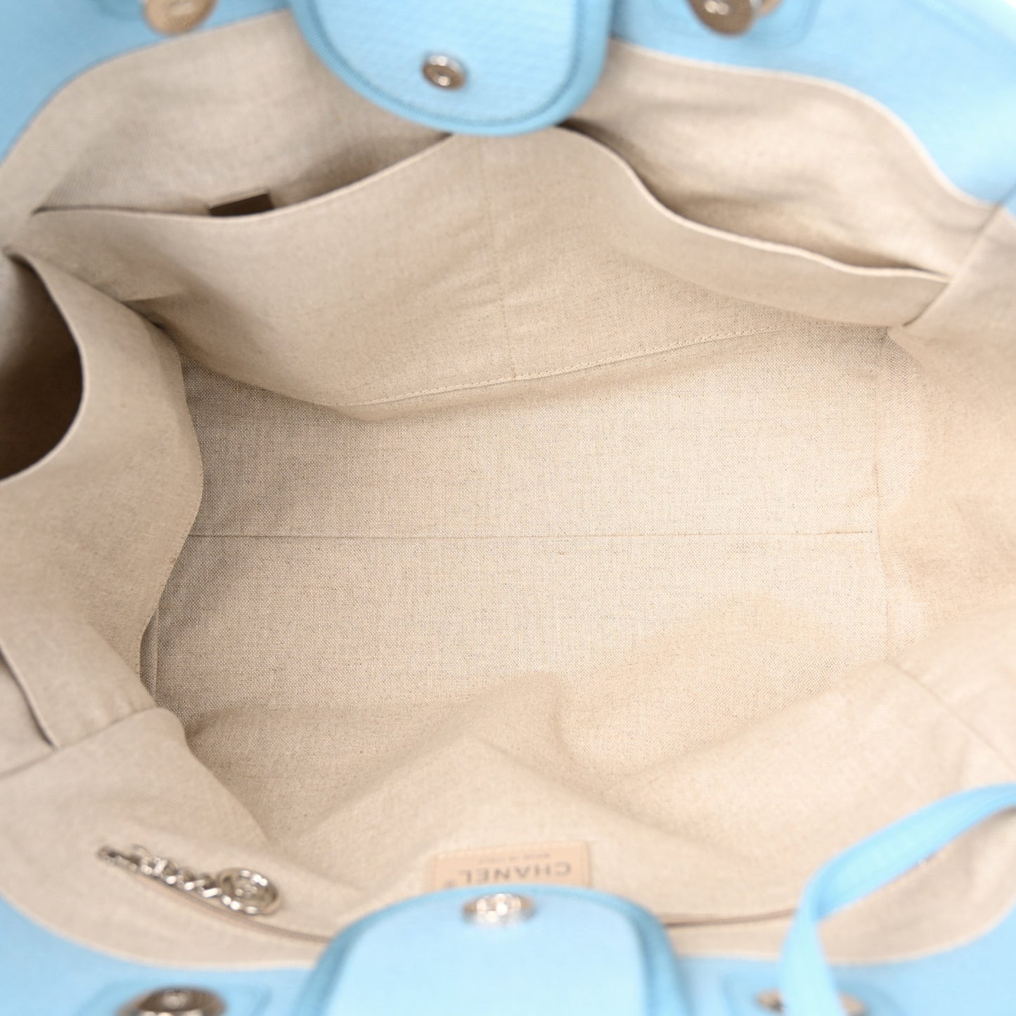 Mixed Fibers Medium Deauville Tote Light Blue