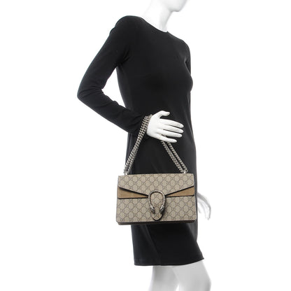Gucci GG Supreme Monogram Small Dionysus Shoulder Bag Taupe 2 of 9