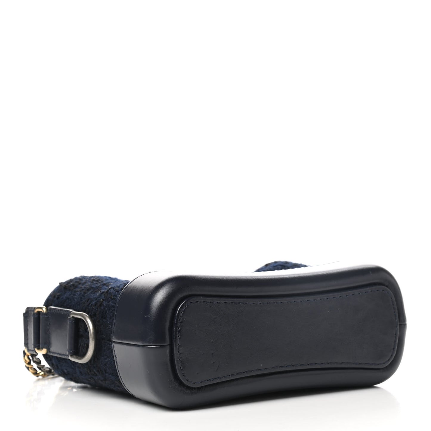 Tweed Calfskin Small Gabrielle Hobo Navy Blue