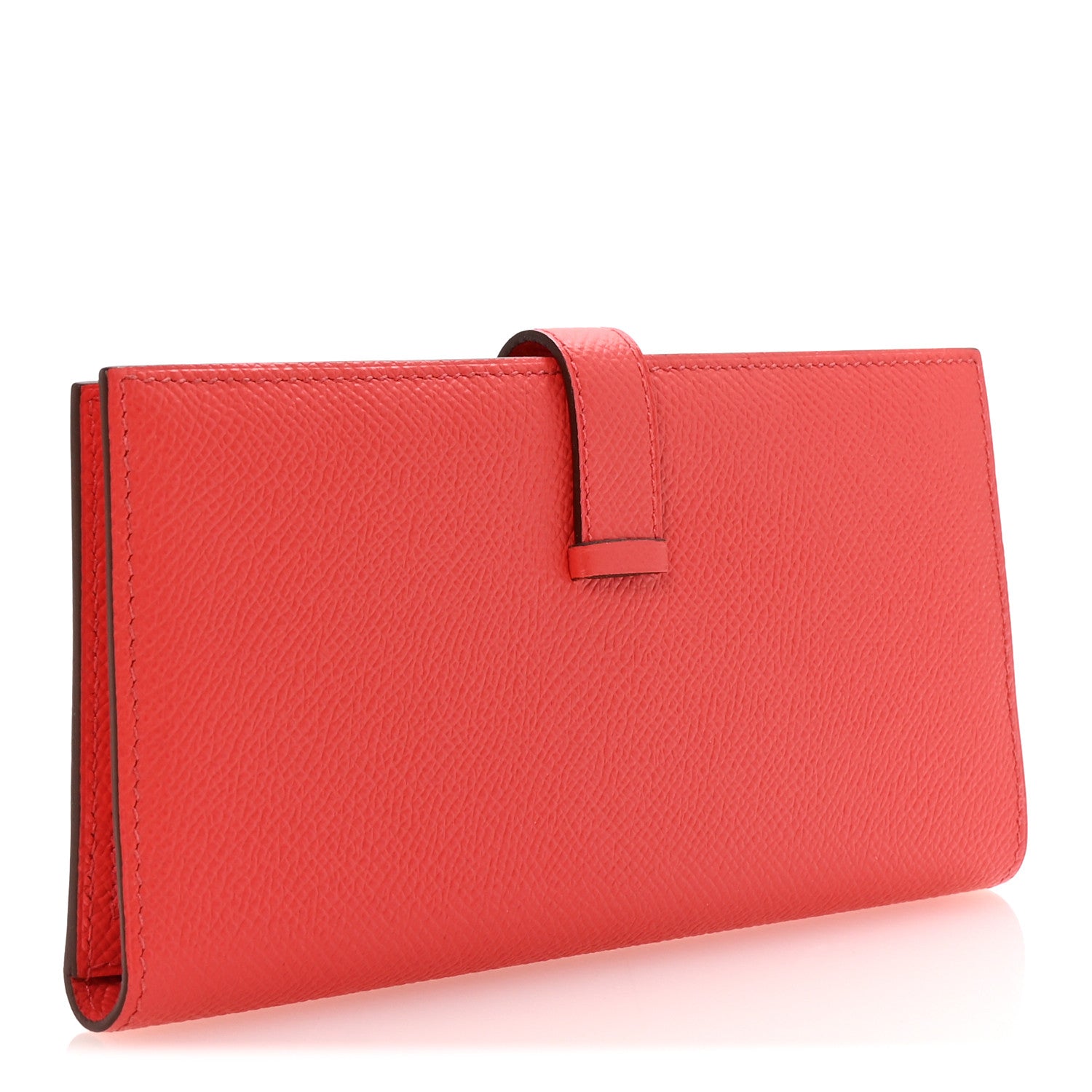 Hermes Epsom Bearn Gusset Wallet Flamingo 3 of 8