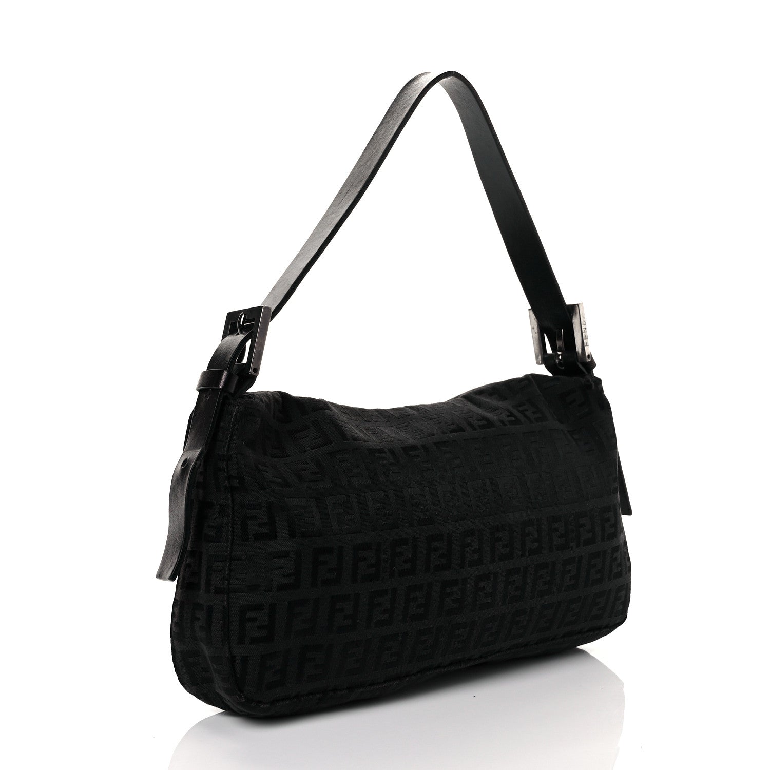 Fendi Zucchino Baguette Black 3 of 11