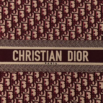 Christian Dior Oblique Large Book Tote Burgundy Multicolor 8 of 12
