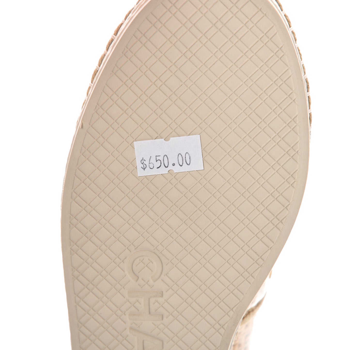 PVC Raffia CC Espadrilles 35 Beige