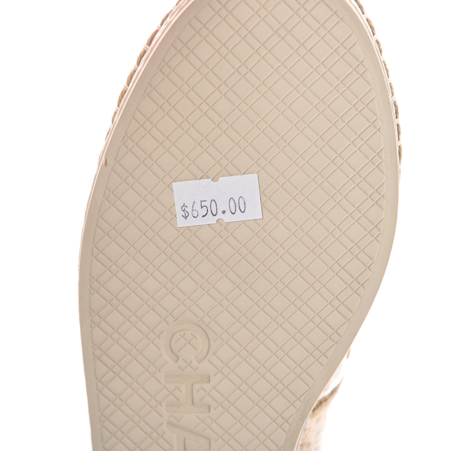 Chanel PVC Raffia CC Espadrilles 35 Beige 10 of 11