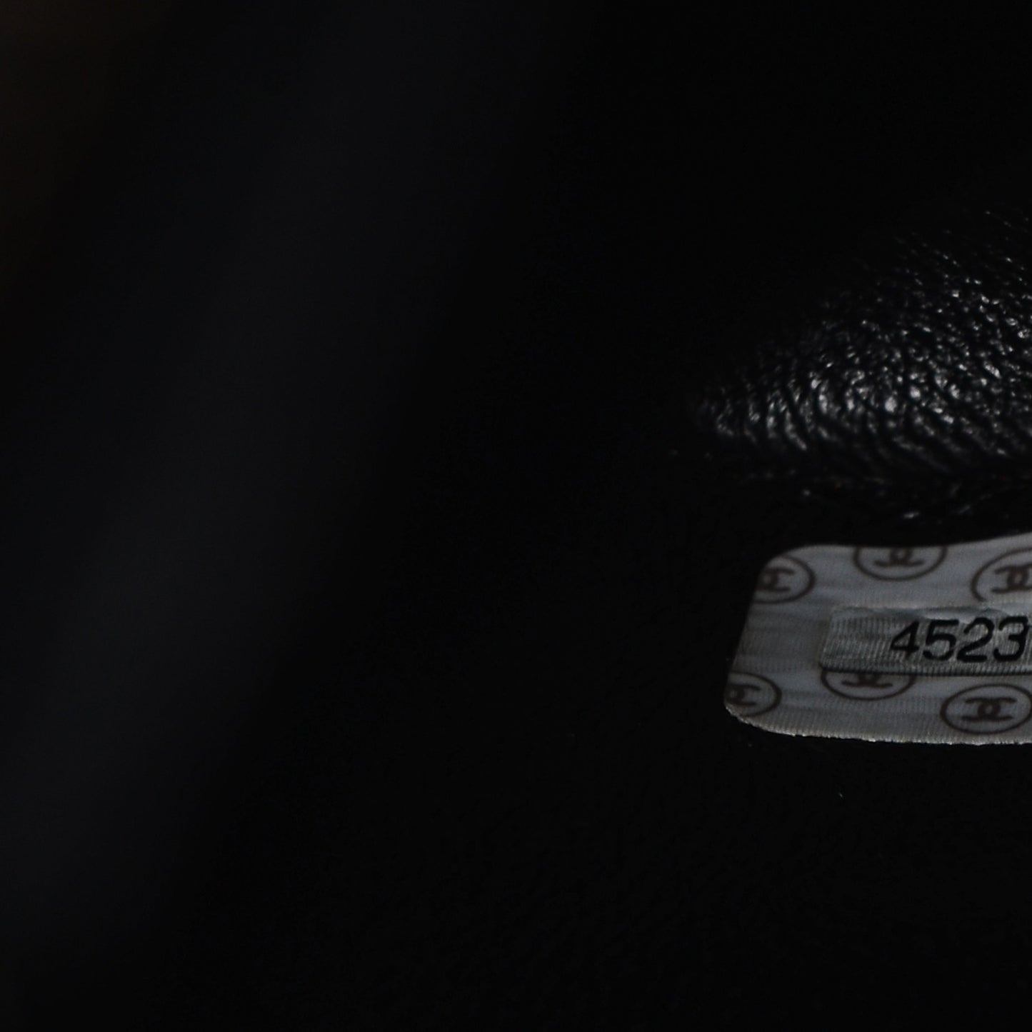 Lambskin Quilted Medallion Tote Black