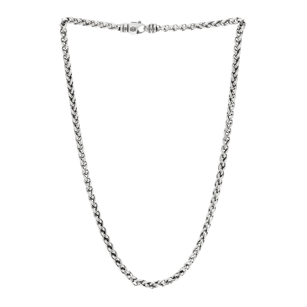 David Yurman Sterling Silver 4mm Wheat Chain Necklace 3 of 5