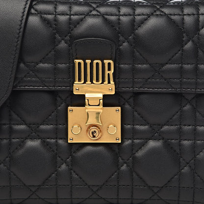 Christian Dior Lambskin Cannage Dioraddict Wallet on Chain Bag Black 7 of 9