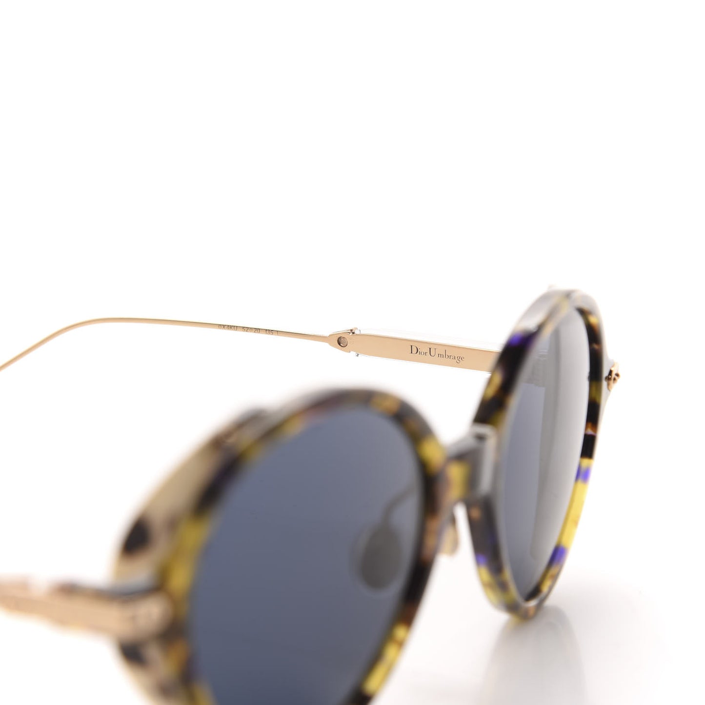 Acetate Umbrage Round Sunglasses Tortoise Blue