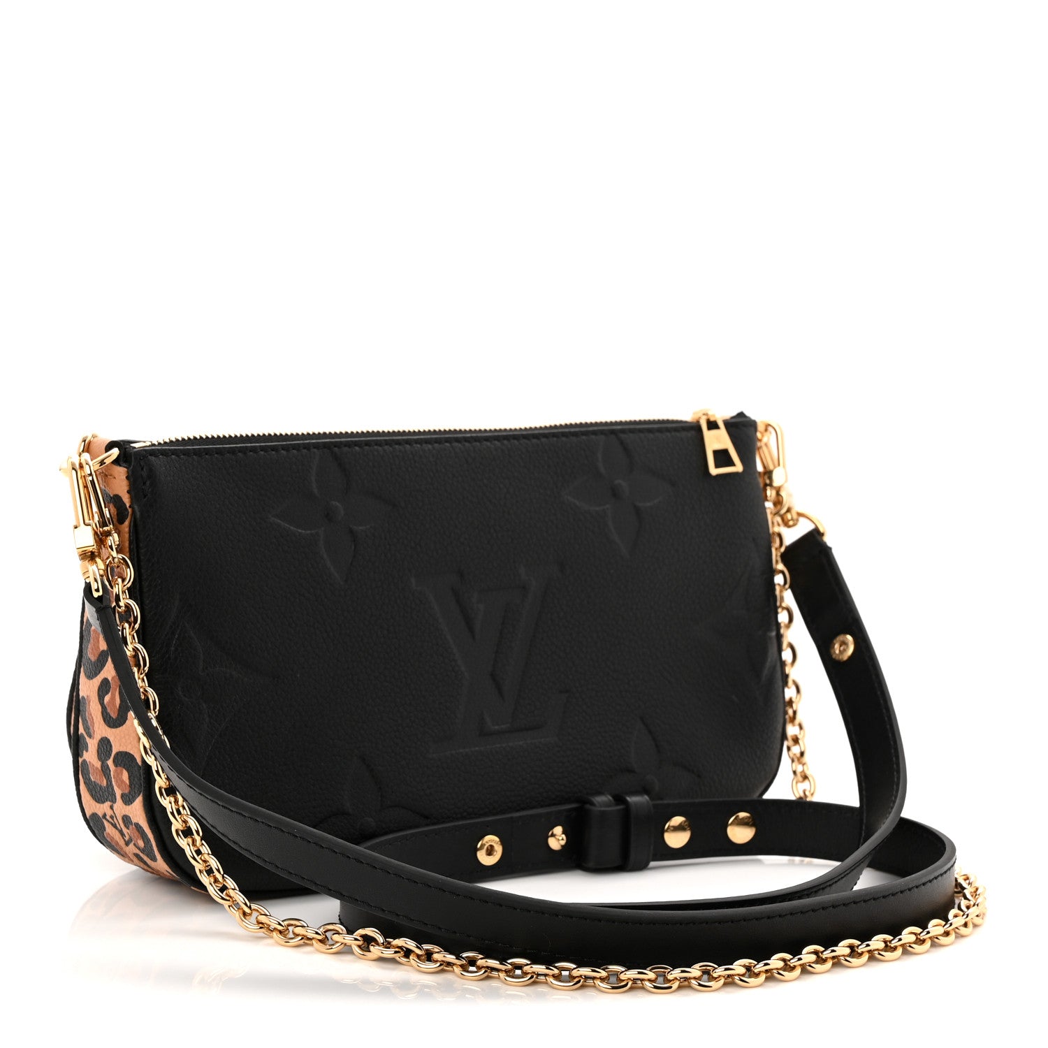 Louis Vuitton Empreinte Monogram Giant Wild At Heart Multi Pochette Accessories Black 2 of 8