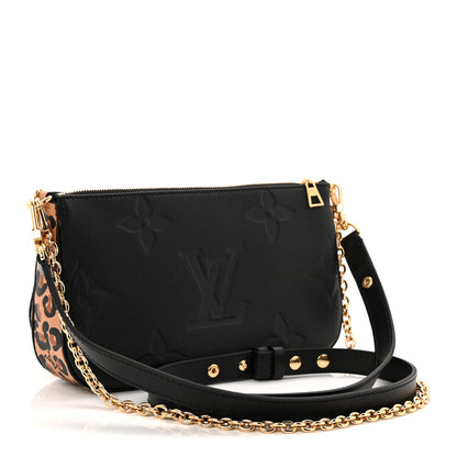 Louis Vuitton Empreinte Monogram Giant Wild At Heart Multi Pochette Accessories Black 2 of 8