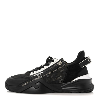 Fendi Nylon Lycra FF Mens Fendi Flow Low Top Sneakers 7 Black 1 of 7