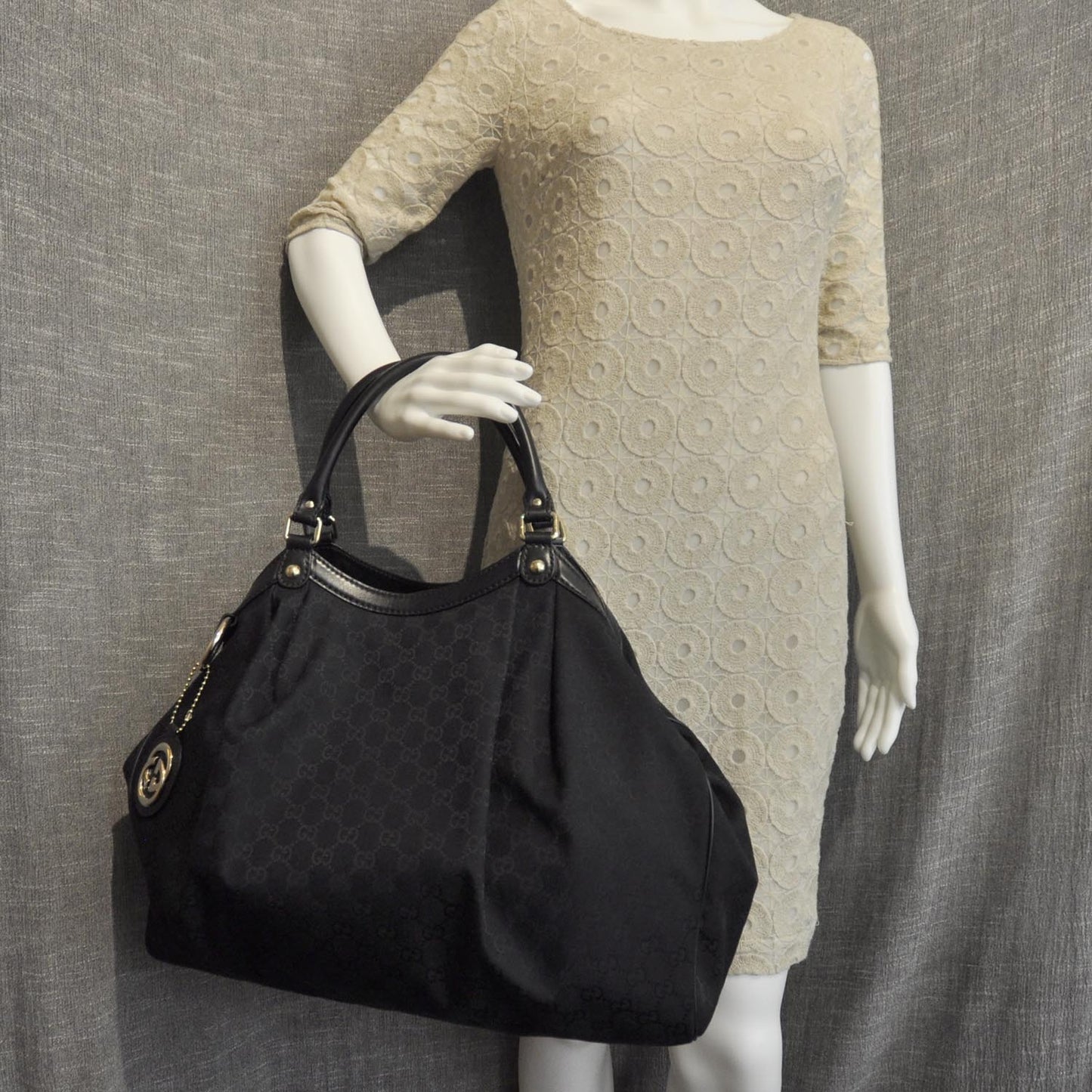 Monogram Large Sukey Tote Black