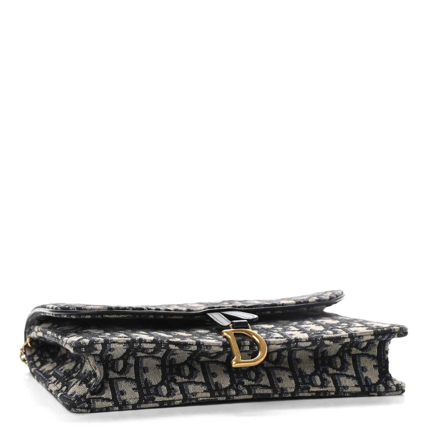 Oblique Saddle Chain Pouch Blue