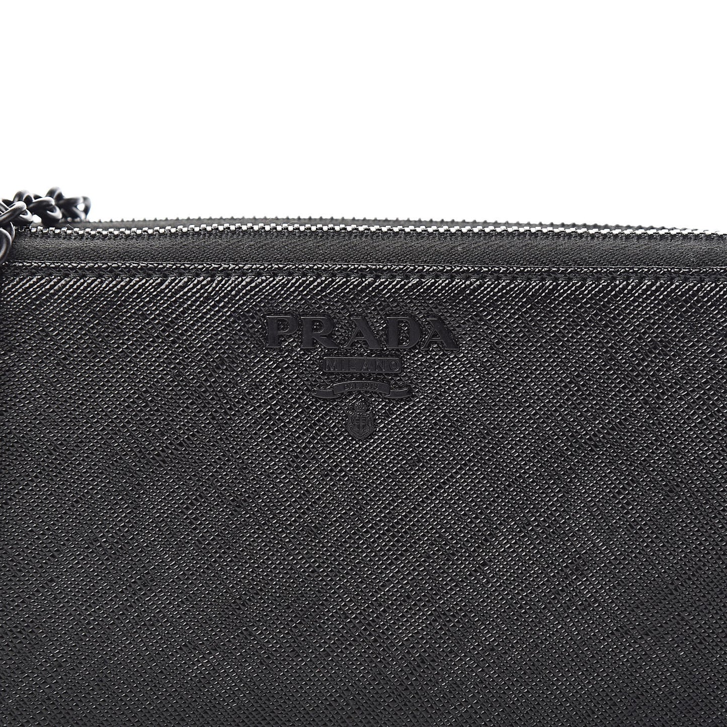 Saffiano Shine Mini Crossbody Bag Black