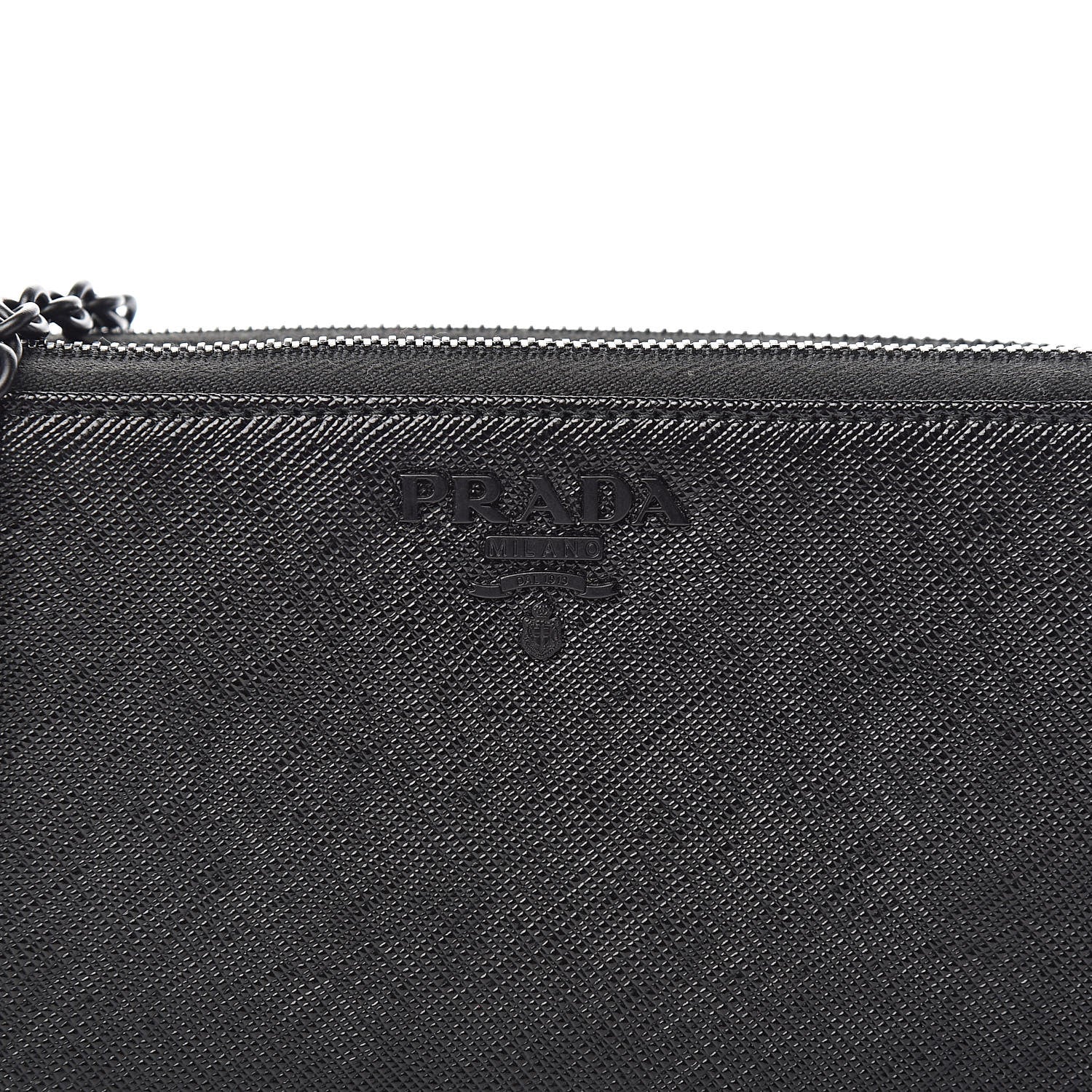 Prada Saffiano Shine Mini Crossbody Bag Black 10 of 10
