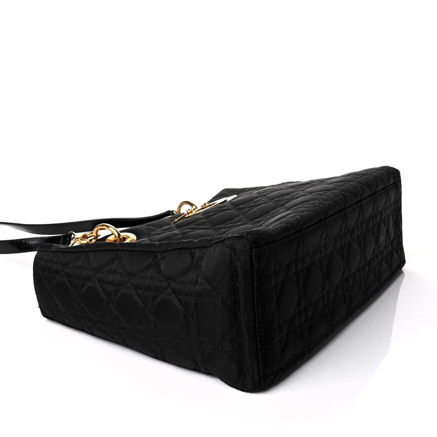 Christian Dior Nylon Cannage Large Lady Dior Black 3 of 8