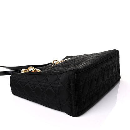 Christian Dior Nylon Cannage Large Lady Dior Black 3 of 8