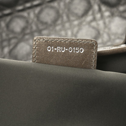 Christian Dior Coated Canvas Cannage Small Panarea Tote Bronze 7 of 10
